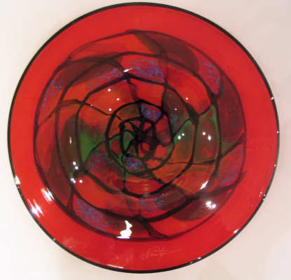 Nemtoi - Ioan - Funnel vase Red Corel 30