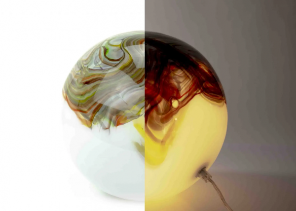 Glaskunst - lamp ovaal